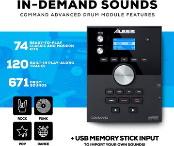 Alesis Command Mesh SE Electronic Drum Kit – Mesh Heads, USB/MIDI