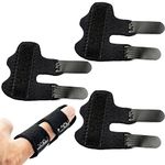 Trigger Finger Splint-3 pcs Mallet Finger Splints For Trigger Finger Index Finger Splints For Broken Finger Finger Straightener-Ring Finger Splint