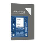 Southworth Linen Business Paper, White, 24 Pounds, 100 Count (P554CK)