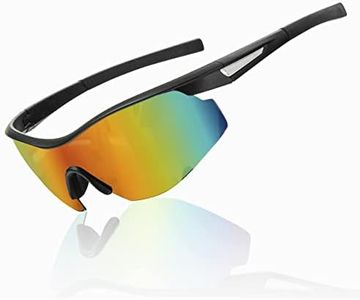 Bell+Howell Tac Glasses Sports Polarized Sunglasses For Men Women Cycling Driving Fishing Running 100% UV400 Protection- Tac Sunglasses with Anti Glare Polarized Lens As Seen On TV