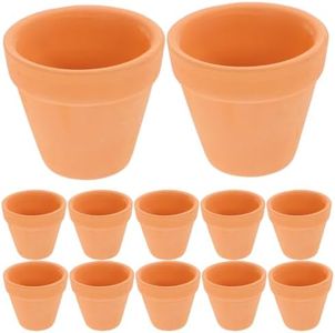 BESPORTBLE 12pcs Ceramic Plant Pots Outdoor Succulent Planters Small Clay Pots Planter for Plants, 5.5 * 4.8cm