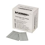 Fixman 807375 Finish Nails 16G 2500pk 50 x 1.55 mm, Silver