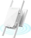 WiFi Extender, 2024 Fastest WiFi Booster 1200Mbps Dual Band (5GHz/2.4GHz) WiFi Extenders Signal Booster for Home, Internet Booster WiFi Repeater Covers up to 10000sq. ft and 45 Devices (White)