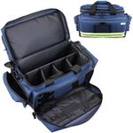 EVAQ8 Medical Bag Navy Blue with Multiple Pockets and Compartments Unkitted Suitable for Community Nursing Paramedics Doctors