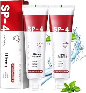 HER HEAL SP 4 Ultra Brightening Toothpaste Advanced Whitening Formula for Stain Removal and Enamel Protection 50GM Fresh Mint (PACK OF 2)