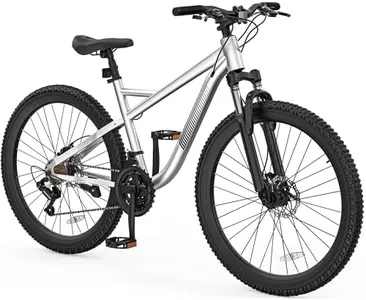 YITAHOME 26 Inch Mountain Bike for Men Women, 21-Speed Adult Bicycle, Double Disc Brake, Front Suspension Fork, Aluminum Frame MTB for Adults