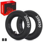 RUTU 200X50 Inner Tubes - 8 X 2" Electric Scooter Tire Tube, Compatible with Razor Crazy Cart, E100, E150, E200, Dune Buggy, Power Core E100, Crazy Cart, ePunk, eSpark - 2-Pack