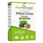 Attar Ayurveda Wheat Grass Powder (100 Gram) | Pure, Preservative free, Non-GMO | Immunity booster, De-Toxifying, Support healthy metabolism