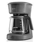 Breville Flow Filter Coffee Machine | 12 Cup Capacity Glass Coffee Jug | Auto Pause and Keep Warm Functions | Slate Grey [VCF139]