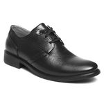 Zoom Formal Shoes with Laces for Men Light-Weight, Flexible,Durable & Comfortable with Cushioned Insole for Office/Party ZA-1172 (Black)