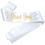 Magnusson's Garden I Said Yes Sash for Future Mrs, Engagement Proposal Party Wedding Announcement, Bachelorette Bridal Shower Sash for Bride to Be