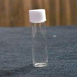 RITEDEAL glass vial glass bottle transparent quality neutral glass Homeopathy bottles with white screw caps(144 bottles per box) (5ml / One Dram)