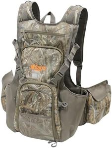 MYDAYS Upland Bird Vest Backpack, Hunting Tactical Vest with Game Pouch and Pockets for Outdoor Bird Hunting (Camo)