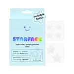 Starface Hydro-Star Clear BIG PACK, Invisible Hydrocolloid Pimple Patches, Two Sizes, Clinically Proven Spot Shrinking in 6 Hrs, Absorb Fluid, Reduce Redness, Vegan, Cruelty-Free Skincare (96 Count)