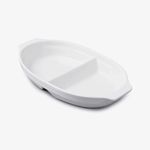 WM Bartleet & Sons 1750 Traditional Porcelain Large Divided Vegetable and Sides Serving Dish 32cm – White T398