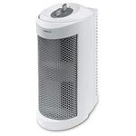 Holmes True HEPA Allergen Remover Mini Tower Air Purifier for Small Spaces, White, Quietly Eliminate Allergy Odor Dust Mold Smoke Pet and Cooking Particles for Cleaner Air