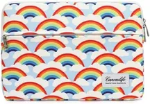 Canvaslife Waterproof Laptop Sleeve 15 Inch 15 Case and 15.6 Laptop Bag (Rainbow)