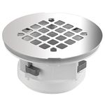 LASCO 03-1224 WingTite Replacement Shower Drain, Easy to Install, 4.25-Inches L x 4.25-Inches W x 2-Inches H