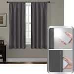 MAYTEX Smart Curtains Julius 100 Percent Blackout Window Panel, 50 x 63, Grey, 50" x 63"