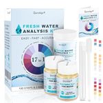 Qucship 17 in 1 Water Test Kit with Tube and Dropper, Drinking Water Test Kit to Detect Hardness, Lead, E.Coli, Etc. Accurate Water Testing Kits for Drinking Water for Tap and Well Water Tests