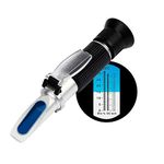 Beer Wort Refractometer,V-Resourcing Brix/Specific Gravity Refractometer for Beer Brewing, Dual Scale(Brix 0-32%, SG Wort 1.000-1.130)