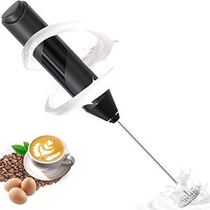 Espumador de leche ebuyfire, batidor te matcha batería con mini batidora, máquina de espuma de leche, batidora de leche con Latte y batido whisky, café, capuchino, chocolate caliente.