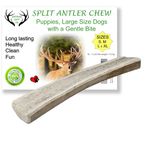 ARTISAN GIFT CO Naturally Shed 100% Natural Premium Split Deer Antler Chew for Dogs - minimum weight 121 g (XL - 1 Unit)