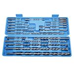 LuckyHigh SDS Plus Rotary Hammer Drill Bits 20pcs SDS+ Carbide Tip Concrete Masonry Hole Tools with Storage Case Drill Bits Size Range 3/16"~13/16"