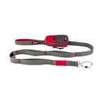 DOG Copenhagen Urban Trail Leash - Strong Dog Lead for Small, Medium and Large dogs - Padded Handle and Aluminum Carabiner - Puppy Lead, Classic Red, Size L