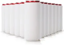 Slim Can Cooler Sleeves 12 Pack - Blank Skinny Can Cooler 12oz Foldable - Neoprene Can Cooler - Slim Can Insulator, Slim Beverage Cooler for Beer & Soda - Sublimation Can Cooler (White)