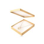 Prestige and Fancy Jewelry Box, Luxurious jewelry Gift Box 7 x 5.5 x 1, 6 pack for Bracelets, Necklace, Pearls Keychain’s –Cotton Filled Small Cardboard gift boxes with lids, (Kraft)