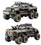 YUQORY New 1:28 Ford Raptor F150 Model Car Diecast Metal Alloy Pullback Toy Vehicle with Openable Doors Light and Music Toy Car for Kids Boys (Multicolor)