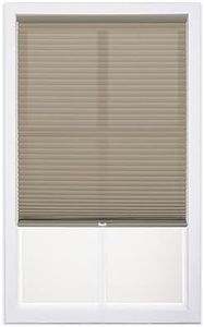 DEZ Furnishings QCLN320480 Cordless Light Filtering Cellular Shade, 32W x 48H Inches, Linen