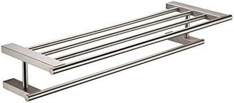 Alfi AB9564-BN Towel Bar & Shelf Bathroom Accessory, Brushed Nickel, 26"