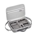 STARTRC ABS Carrying Case For Dji Mini 4 Pro Accessories,Portable Travel Bag For Dji Mini 4 Pro Fly More Combo(Dji Rc 2 Controller)-Drone Shoulder Bag (Non-Waterproof), Grey