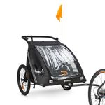 Joovy Cocoon X2, Bike Trailer and Stroller, Black