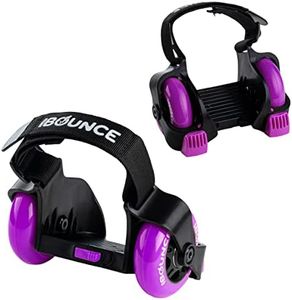New-Bounce Heel Wheel Skates - Jet Wheelies for Shoes - Adjustable Roller Heel Skates for Kids - One Size Fits Most