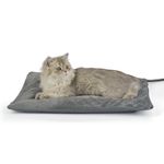 Petace Outdoor Heated Cat Bed, Soft Pet Heating Pad with Steel-Wrapped Cord, Outside Pet Warmer for Feral Cats and Dogs, 19.7" x 15.7", 35 Watts