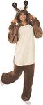 Rubie's Womens One-Piece Costume Comfy Wear One Piece Hooded Jumpsuit, Reindeer, Small Medium US, Reindeer, Small/Medium