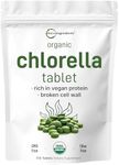 Organic Chlorella Tablets, 500mg Pe