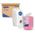 Kimberly-Clark Professional® Aquarius® Handwash/Foam Soap/Sanitiser Dispenser Combo with Scott® Luxury Foam Soap Refill (1L) (69480B)