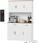 HOSTACK 71" Pantry Cabinet with Cha