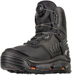 Korkers River Ops Boa Wading Boots - Guide-Caliber Performance with BOA - Includes Interchangeable Soles, Black, 11