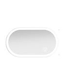 Door Wing Mirror Glass Universal Car Sun Visor Mirror Touch-control Dimmable Car Makeup Mirror Automobile Interior Replacement Wing Mirror Glass (Color : Grey)