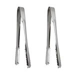 Sugar Tongs, 2 Pcs U Shaped Serving Small Ice Tongs, Stainless Steel Mini Tongs, Candy Tongs, for Party, Weddin, Bar, Kitchen, Cafe