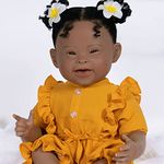 Paradise Galleries Realistic Doll for Down Syndrome Awareness, Lauren Faith Jaimes Designer's Doll Collections, 21" Baby Doll New Year Birthday Party Gift with 5-Piece Doll Accessories - Emma