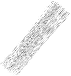 Floral Wire 26 Gauge, 100 Pcs Florist Flower Wire Stems for Crafts, Bouquet Stem Wrapping, Wreath Making, Flower Arrangement Supplies