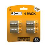 JCB Super Alkaline Batteries C Size 1.5V LR14 MN1400 Pack of 4