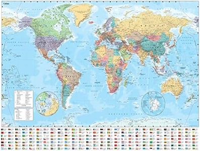 Collins World Wall Laminated Map