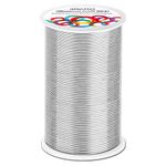 anezus AAW-06540 Feet Aluminum Wire, Anezus Bendable Craft Metal Wire 18 Gauge Flexible Beading Wire for Wreath Making Jewelry Making Floral (Silver, 1mm)